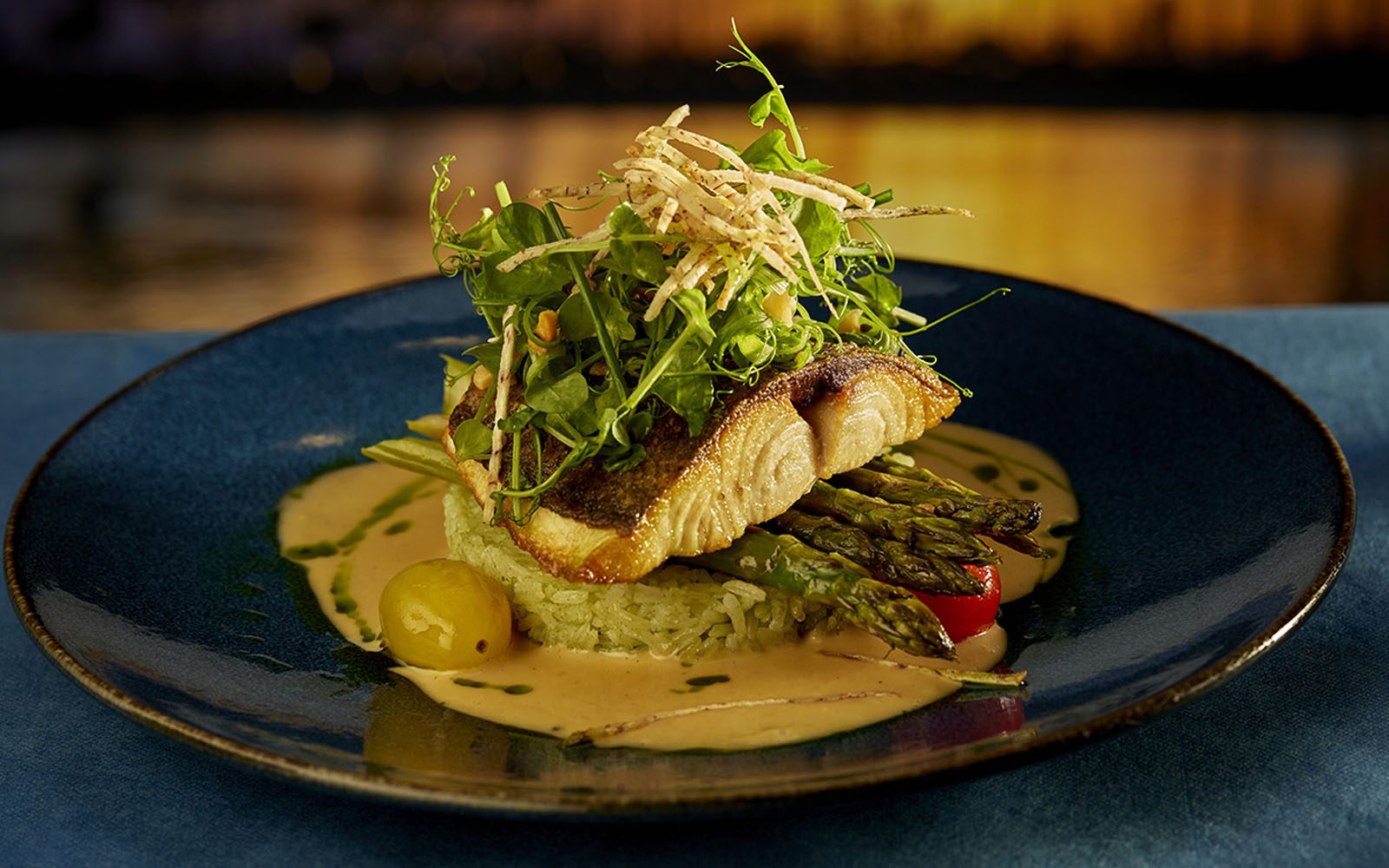 A photo of salmon filet at the Bali Oceanfront