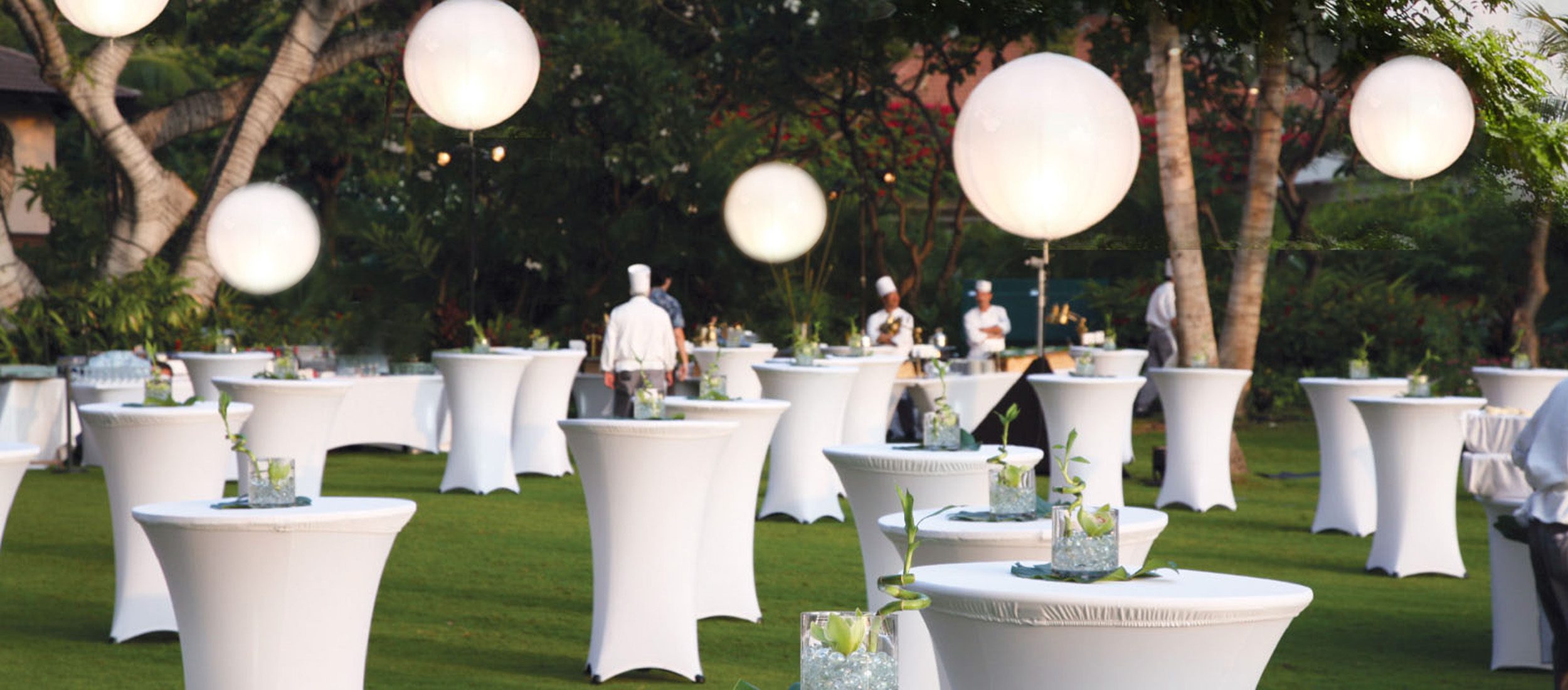 Event set up on Great Lawn