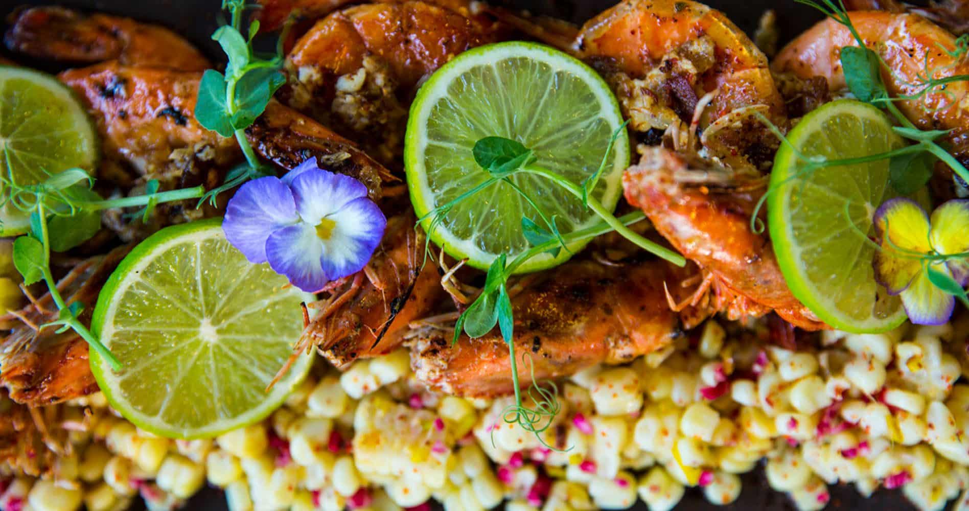 Kahuku Corn and Fresh Hawaiian Prawns