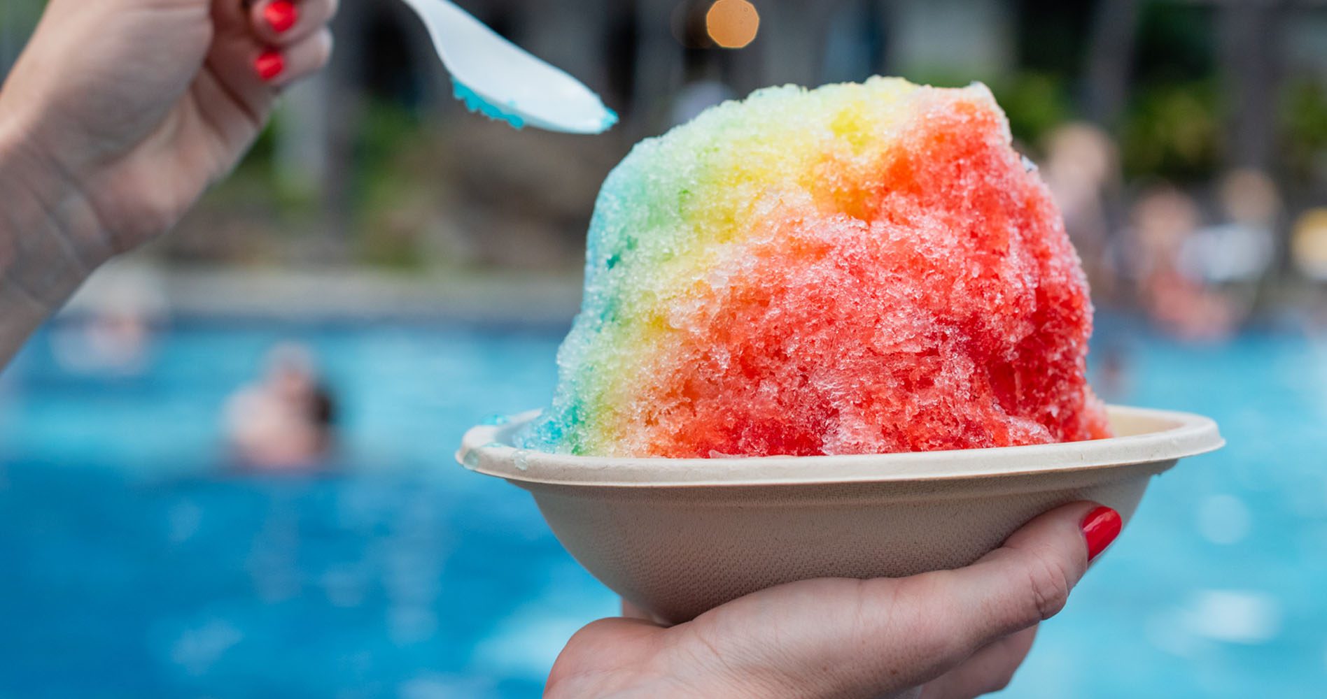 Shave Ice from Wiki Wiki Market next to the Super Pool