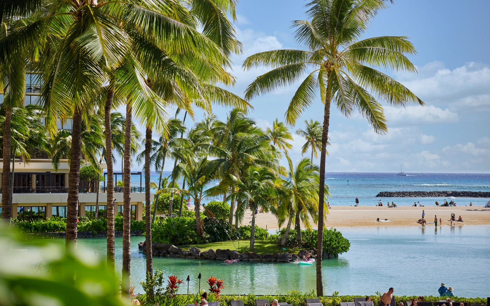 Duke Kahanamoku Lagoon at the Hilton Hawaiian Village