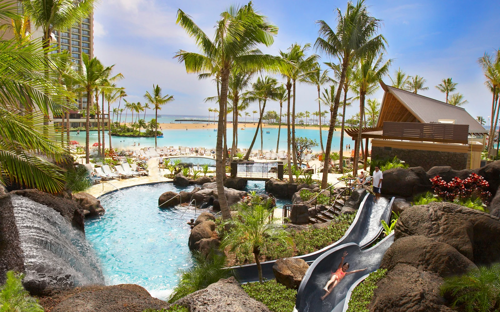 The Paradise Pool at the Hilton Hawaiian Village