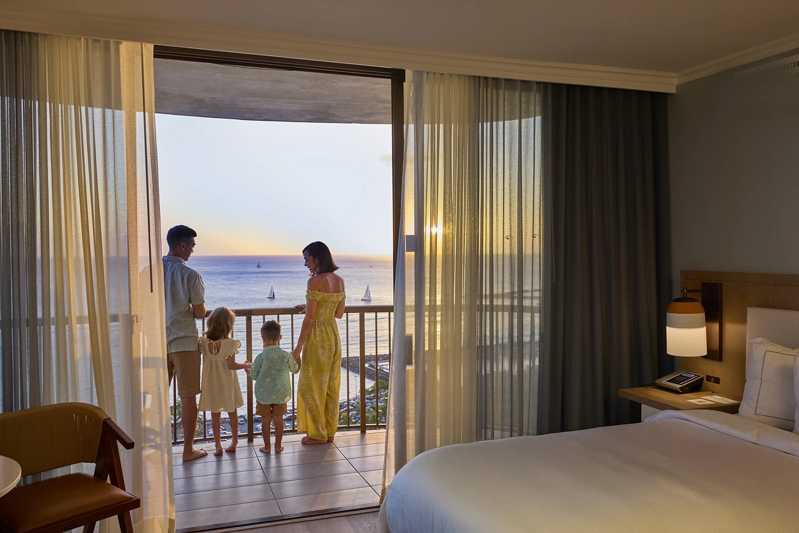 Rainbow Kai Patio at Sunset