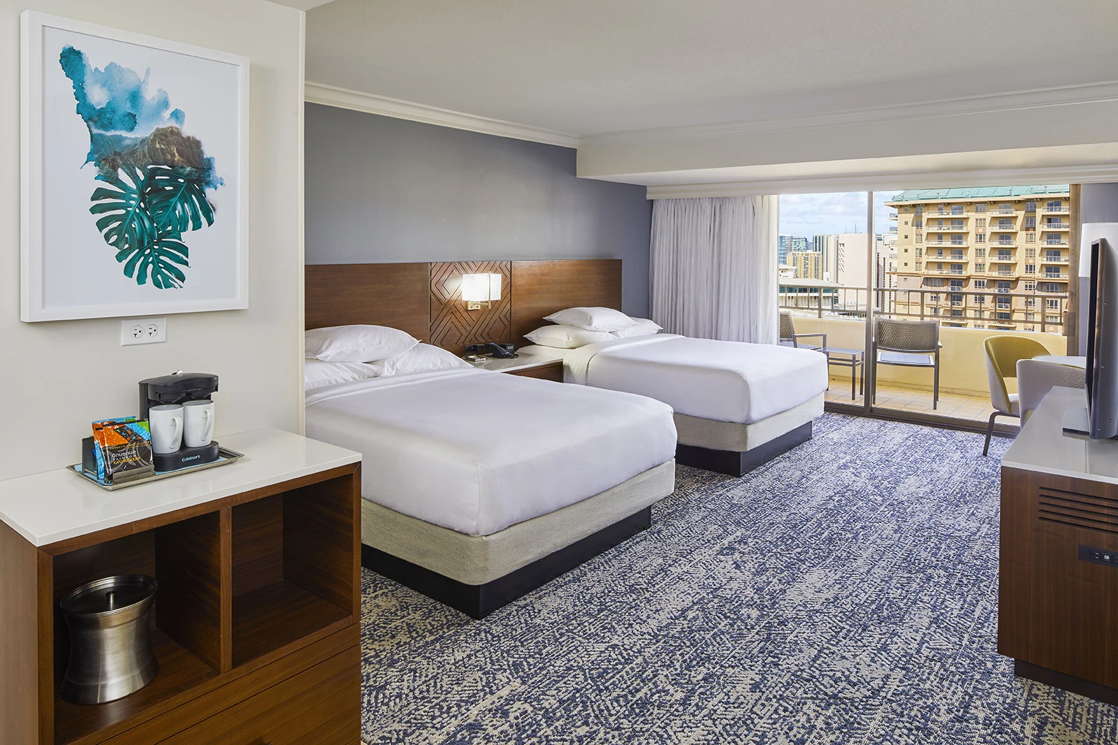 Tapa Collection Partial Ocean View with 2 Queen Beds