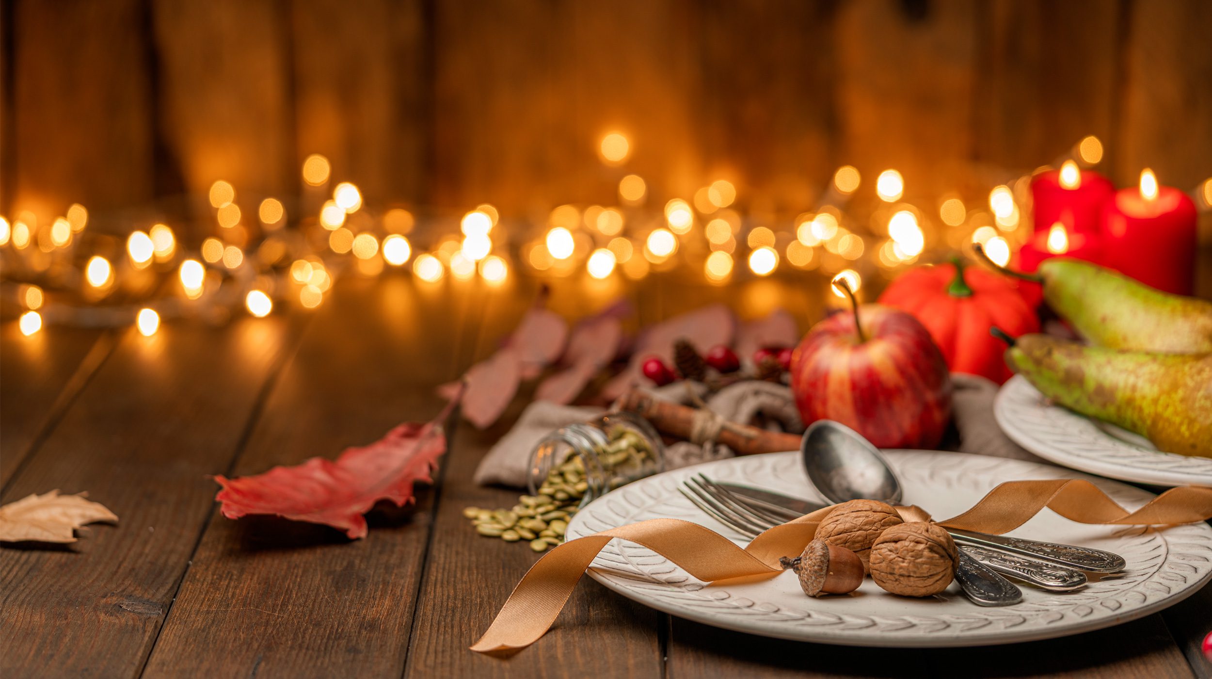 Festive Thanksgiving place setting